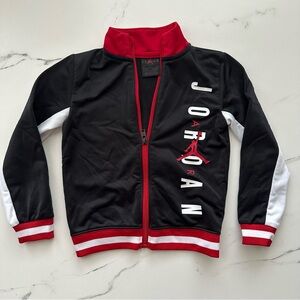 Jordan Jumpman Toddler Track Jacket 3T Black Red Full Zip Boys Athletic Jacket